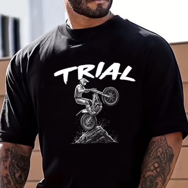 Trial Extreme Motorcycle Acrobatic Motorsport Motorbike Fan TShirt 100 Cotton ONeck T Shirt Short Sleeve Casual Mens Top 4XL