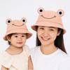 New Breathable Frog Bucket Hats Parent-Unisex with Big Eyes Sun Shading Caps Foldable Fishing Caps Summer Outdoor