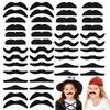 18/48Pcs Mustache Birthday Party Photobooth Props Kids Adult Pirate Party Costume Cosplay Fake Beard Halloween Decoration