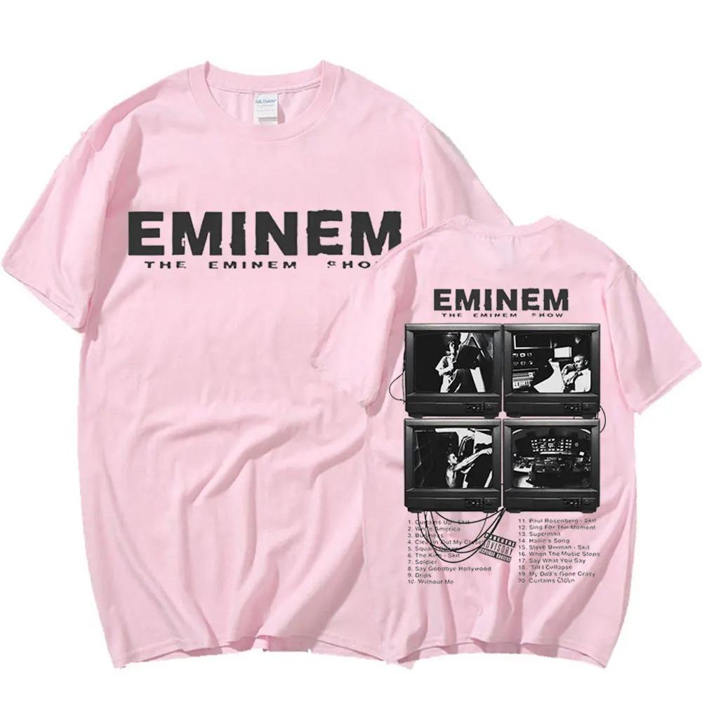 Rapper Eminem Musikalbum T-Shirt Welttournee Geschenk für Fan T-Shirt Männer Frauen Baumwolle Kurzarm Baumwoll-T-Shirt Tee Kleidung Oberteile