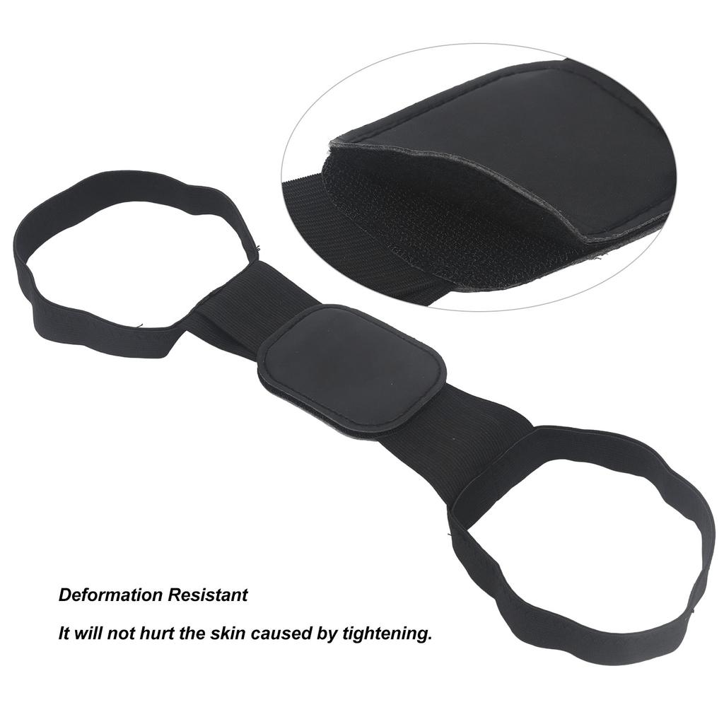 Back Spine Correction Belt Black L Size Men Women Breathable Corrector Hunchback Posture Correction Belt