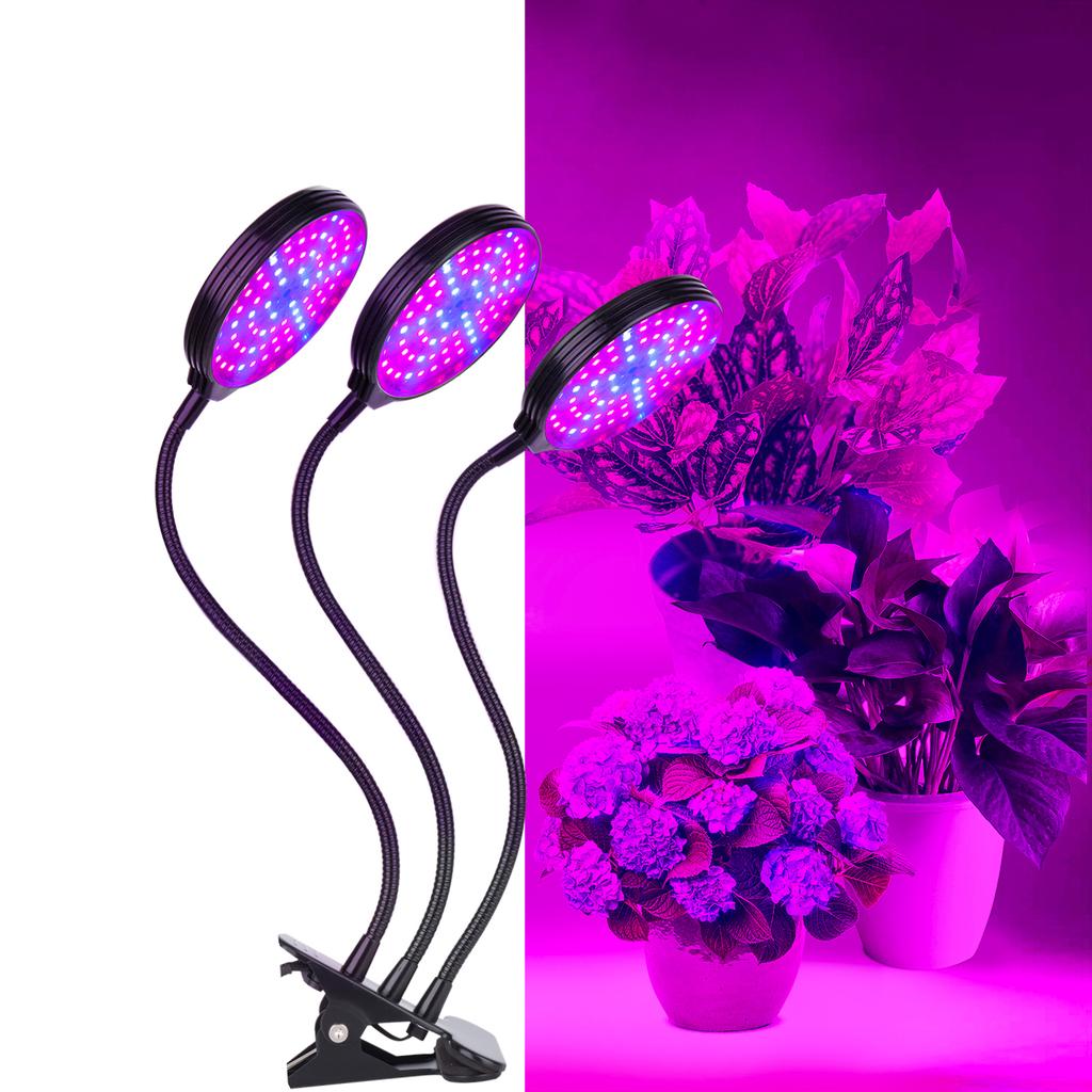 Luz de Planta Temporizada com Controle Remoto USB Impermeável Espectro Completo LED para Crescimento de Plantas Suculentas e Mudas