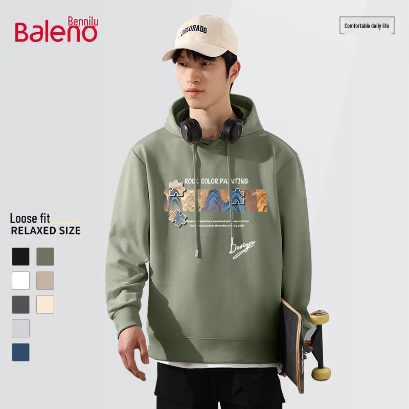 Baleno Men's Hooded Casual Sweatshirt