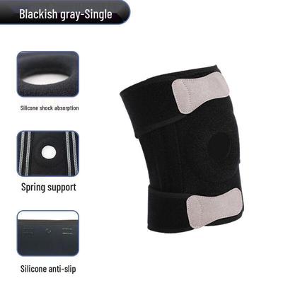 Adjustable Silicone Spring Patella Knee Brace for Outdoor Sports