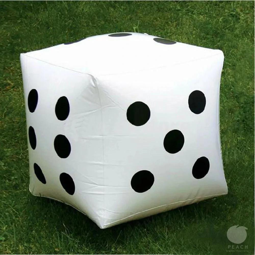 Funny Outdoor Inflatable Dice 28*28cm Pool Party Games Entertainment Dot Diagonal Giant Child Adults Game Play Cube Toy