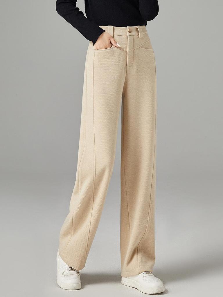 Women's 2025 Winter High-Waist Wool-Blend Slimming Pants