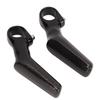 Mountain Bike Handlebars Bar Ends 1 Pair Carbon   3K L Shape Ergonomic Road Bike Bar Ends for 22.2mm Bike Handlebar