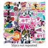 10/50pc Cheerleaders Cheer Small Waterproof Stickers for Girls Water Bottle Notebook Laptop Wall Stationery Desk Scrapbook Decor