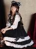 Alice Gothic Dot Ribbon JSK Gothic Lolita Dress Polka Dot Pattern Black [d. & Lolita] [d.Alice]