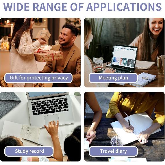 CAGIE Diary with Lock for Girls and Women, A5 Journal with Lock for 8 10 11 12 14 16 Year Old Girls Gifts Presents, 192 Pages Waterproof Journal for