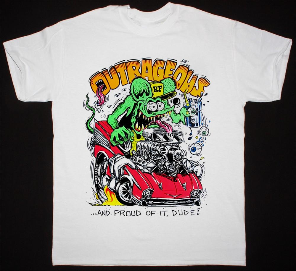 Ed Big Daddy Roth Outrageous Rat Fink  White All Size Shirt Unisex T-Shirt XXXL