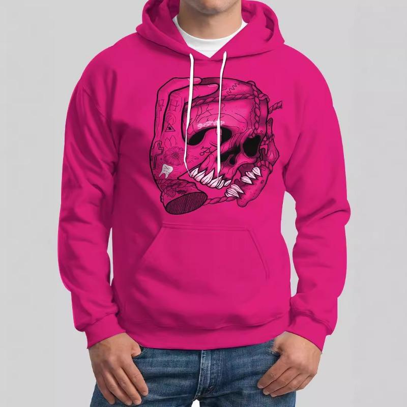 

Мужская толстовка с капюшоном и длинными рукавами с 3D-печатью для осени и зимы M