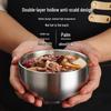304 Stainless Steel Children's Snack & Meal Bowl, Gold Seasoning, Ramen & Soup Bowl