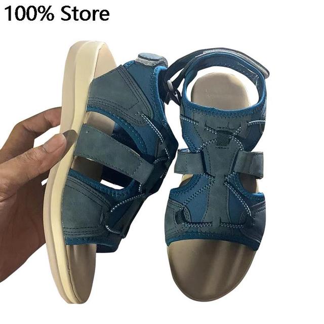 Sandales Chaussures pour Femmes Nouvelles Sandales de Mode Sandales à Bout Ouvert pour Dames Chaussures Rondes Confortables Sandales Plates de Plage