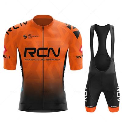 2023 Rcn Sommer Bicicletas Set Atmungsaktive Radfahren Kleidung MTB Uniform Mann Kurzarm Jersey Bike Maillot Ropa De Ciclismo