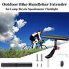 Bicycle Extended Bracket Aluminum Alloy Bicycle Handlebar Extender Adjustable Bike GPS Support Rack for MTB Mountain Road Bike