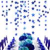 4M Paper Star Round Garland Banner Adult Birthday Party Decorations Kids Boy Girl Baby Shower Hanging Curtain DIY Wedding Decor