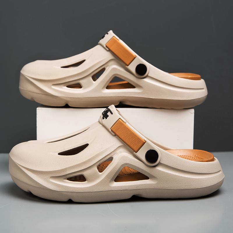 Fashion Summer Men Clog Slippers Comfortable Water Shoes Outdoor Sandals Beach Shoes Men's Slippers Slides Indoor Bathroom Shoes