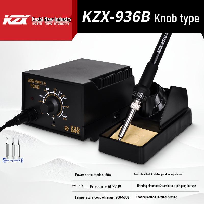 Kezhi 60W Digital Display Soldering Station 936, Internal Heating, Adjustable Temperature for Mobile Phone Repair.
