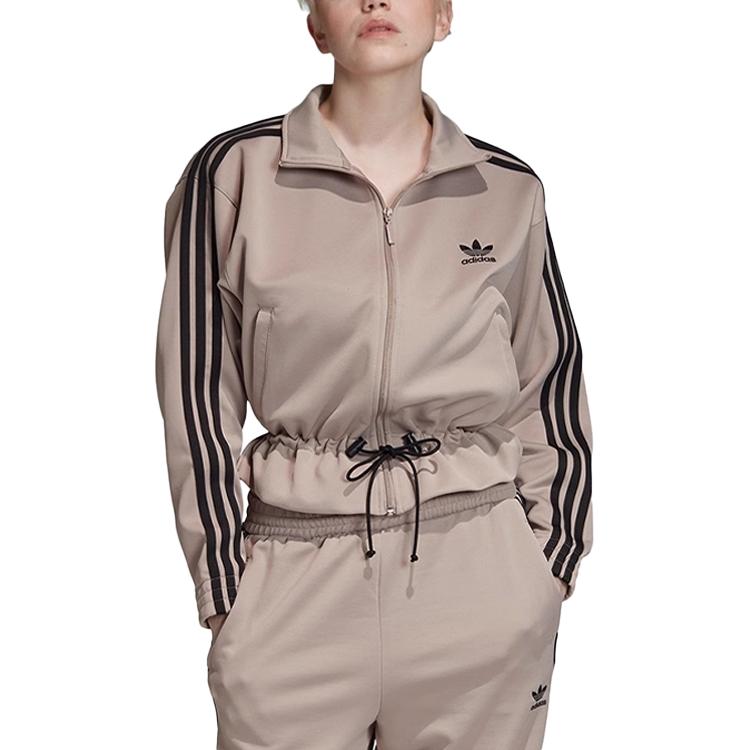 

Adidas Originals TRACK TOP Jackets & Coats Women s Light Gray EJ9068 32