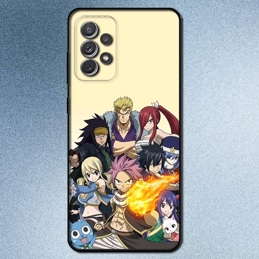 Anime Fairy Tail Comics Phone Case For Samsung S25,S24,S21,S22,S23,S30,Ultra,S20,Plus,Fe,Lite,Note,10,9,5G Black Cover