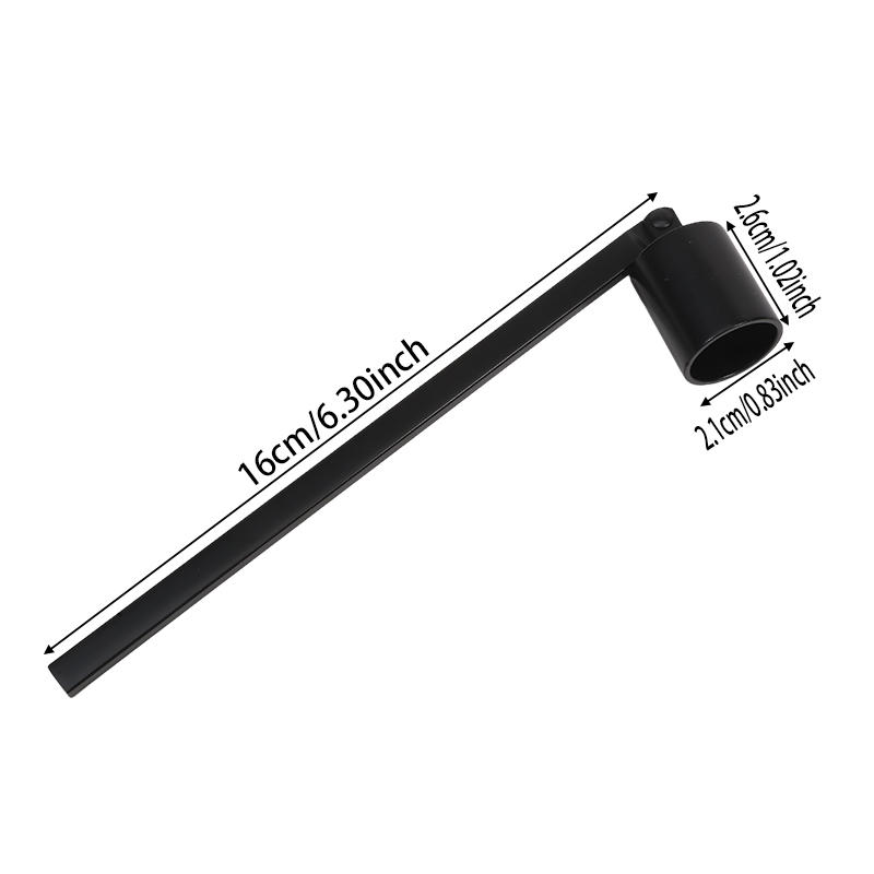 Candle Flame Snuffer Stainless Steel with Long Handle Candle Extinguisher Durable Bell Shape Cover Anti-Slip Candle Stopper Wick Snuffer for Safety