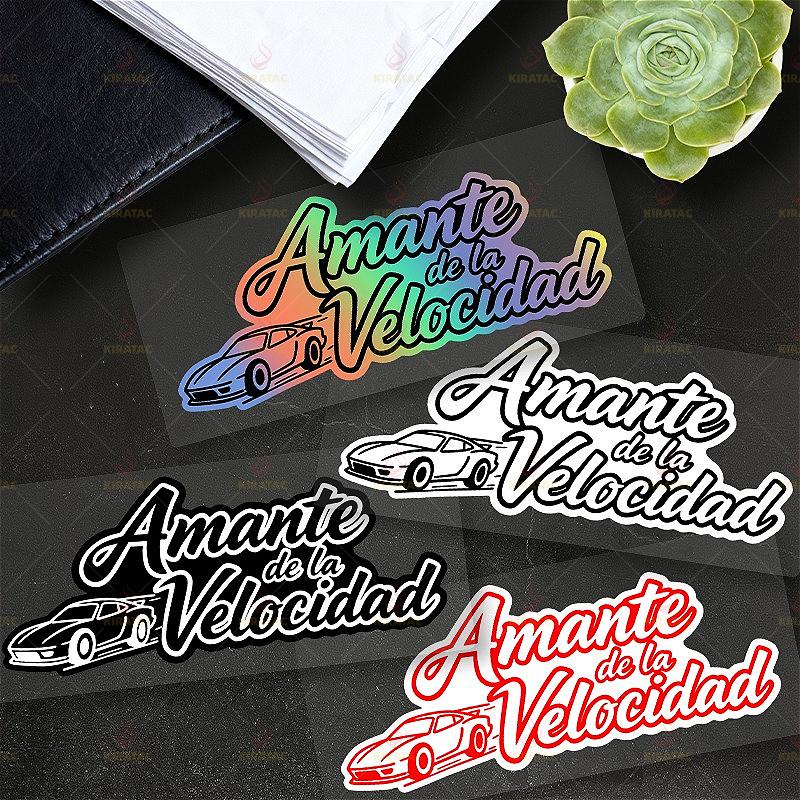 1pc New Original  Amante De La Velocidad Car Stickers for Car Windows Trunk Motorcycle Fairings Scooters Waterproof Vinyl Decals