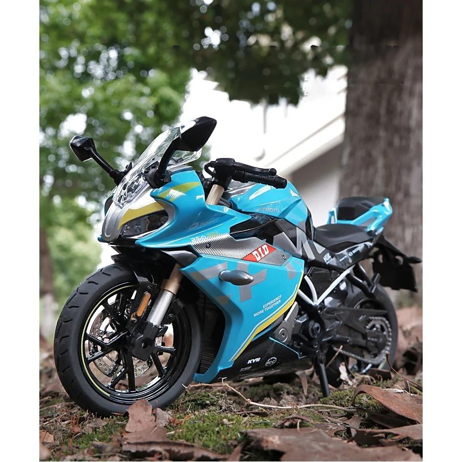 1/12 Spring Breeze CF 250SR Diecast Motorradmodell Spielzeug Replika mit Licht Geburtstagsgeschenk Weihnachtsgeschenk Sammlung Motorrad