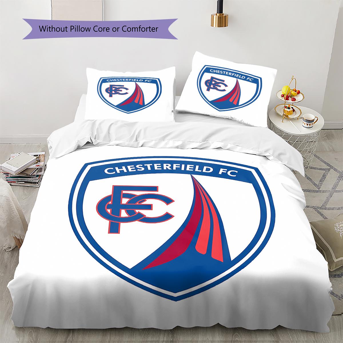 

Chesterfield F.C.C Pattern Bedding,Quilt Set Quilt Cover Pillowcase Home Birthday Gift (1 * duvet cover + 2 * pillowcase, without core) 135x200cm