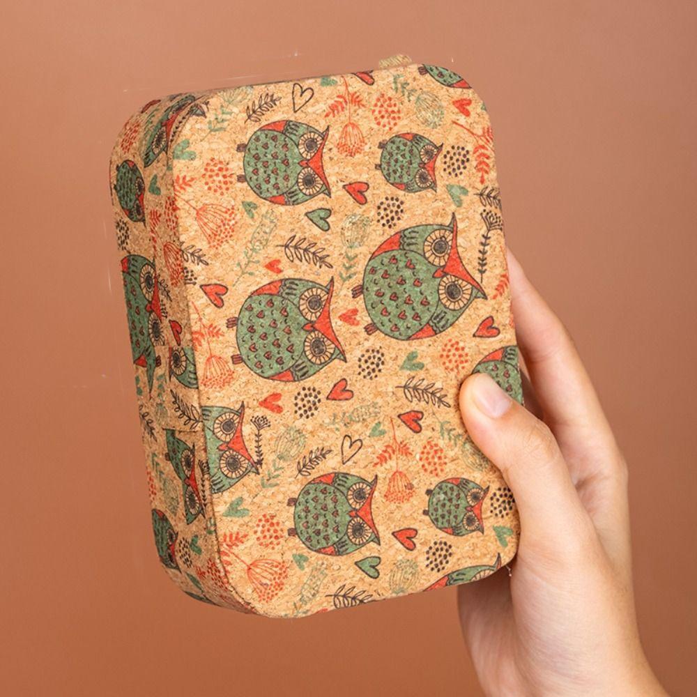 

Винтажная шкатулка для хранения украшений в китайском стиле, мини-органайзер для колец и серег, для путешествий style 4