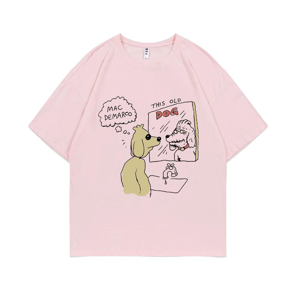Mac Demarco This Old Dog Album Graficzny T-shirt Męski Lndie Pop Muzyka T-shirty Męskie Vintage T-shirty Męskie Hip Hop Oversizeowe Koszulki