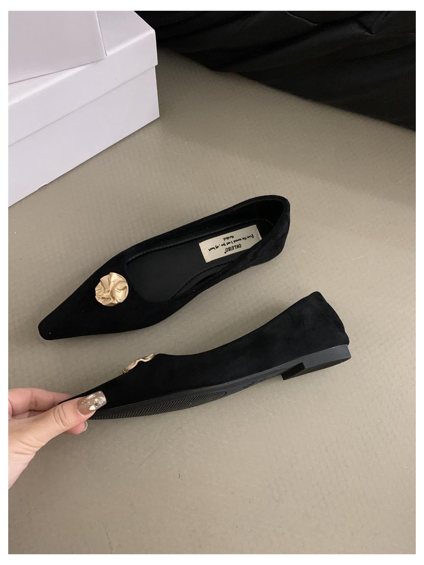 

New Pointed Toe Women Ballet Flats Shoes Fashion Shallow Autumn Ladies Ballerina Comfort Soft Sole Loafer Shoes Casual Moccasin 35