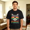 Vintage T Shirt Summer Gay Rainbow Cats in Cats LGBT Flag Pride Month Hip Hop T Shirts Cotton Tshirt for Couple Y2K Funny Tees