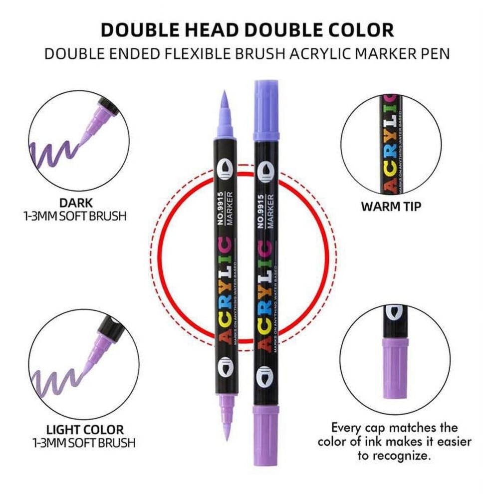 Paint Markers 24/48/36 Colors Paint Pens Acrylic Markers 1.5mm Round Tip Paint Pen Acrylic Paint Pens For Painting 10ml
