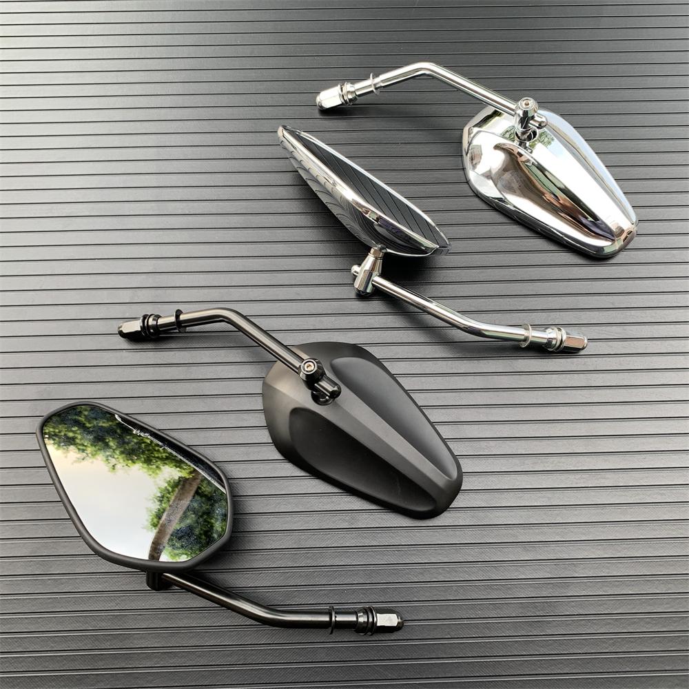 Motorcycle Rearview Rear View Mirrors Glass Back Side Mirror Right Left For Harley 883 1200 48