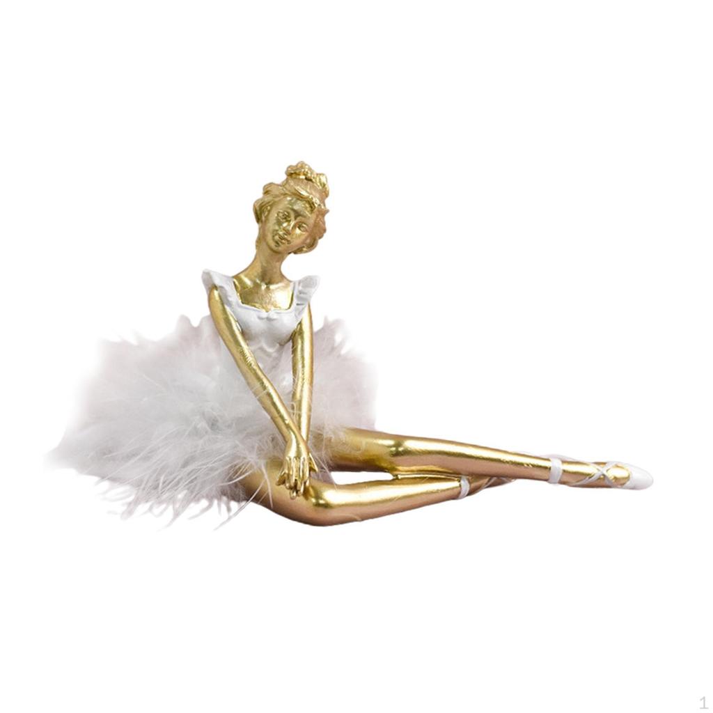 Ballerina Statue Ballet Dancer Sculpture Collection Statuette Creative Resin Girl Figurine