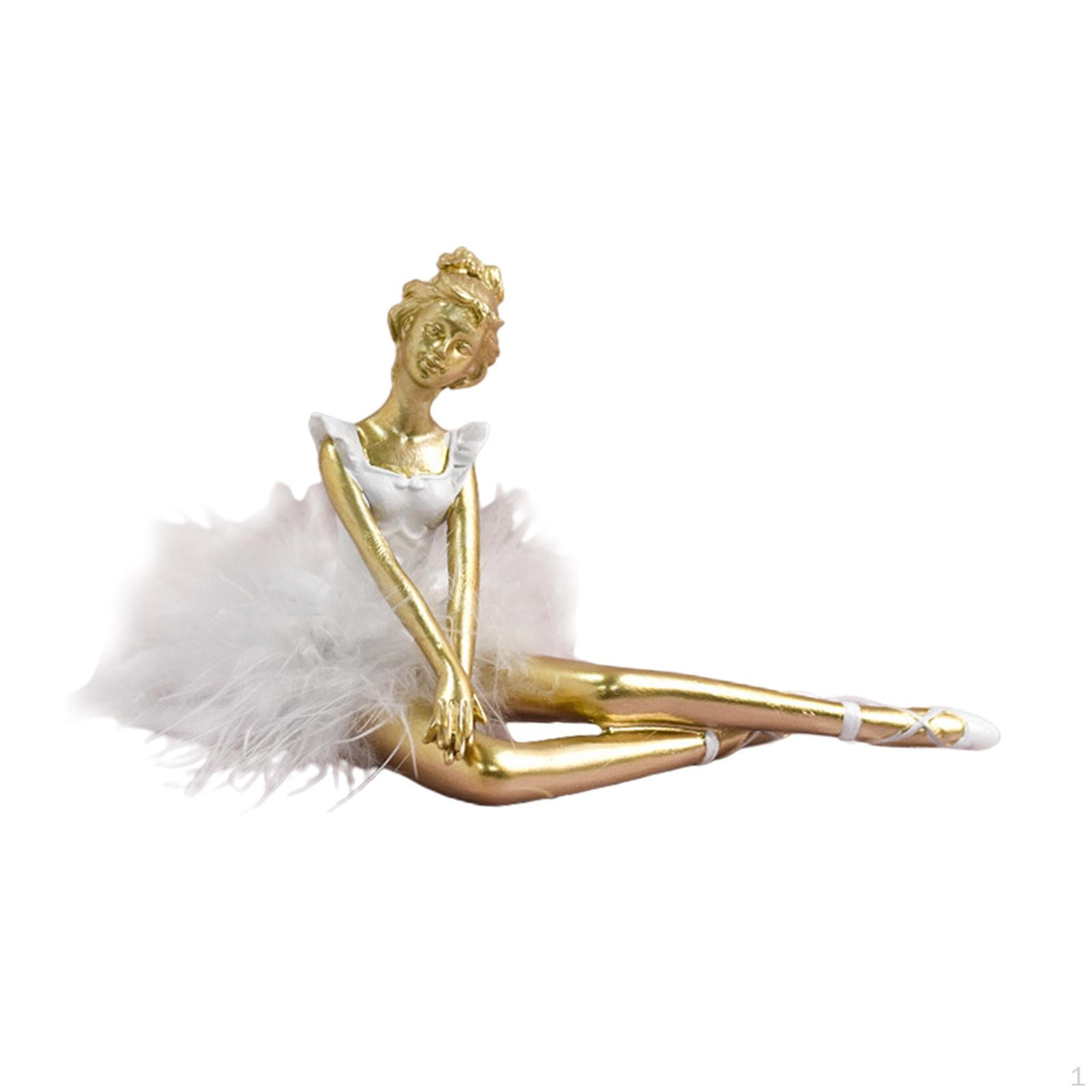 

Ballerina Statue Ballet Dancer Sculpture Collection Statuette Creative Resin Girl Figurine Style D