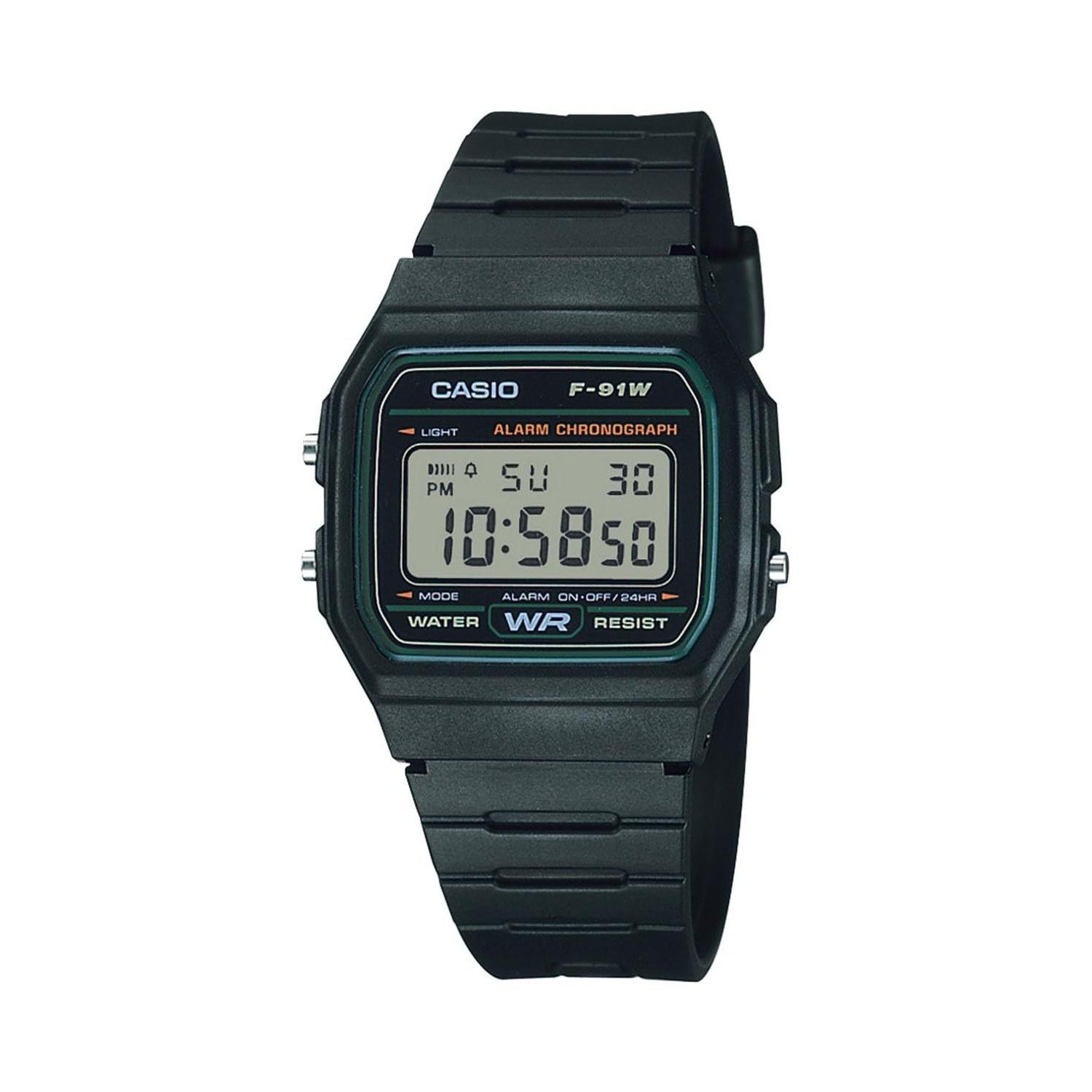 Casio Wristwatch Collection F-91W-3JH Mens Green