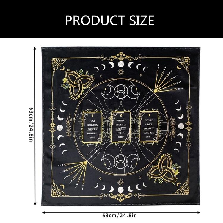 Reading Card Tarots Card Tablecloth Altars Cloth Altars Cloth Divinations Cards Table Cloth Tapestry Easy to Use