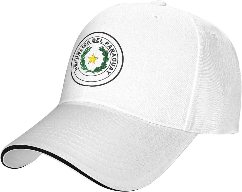 Coat of Arms of Paraguay Baseball Cap Polyester Adjustable Outdoor Sun Hat for Men Women