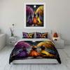 Halloween Witch Costume Set Soft Skin-Friendly Bedding Set Includes 1 Duvet Cover And 2 Pillowcase Gift