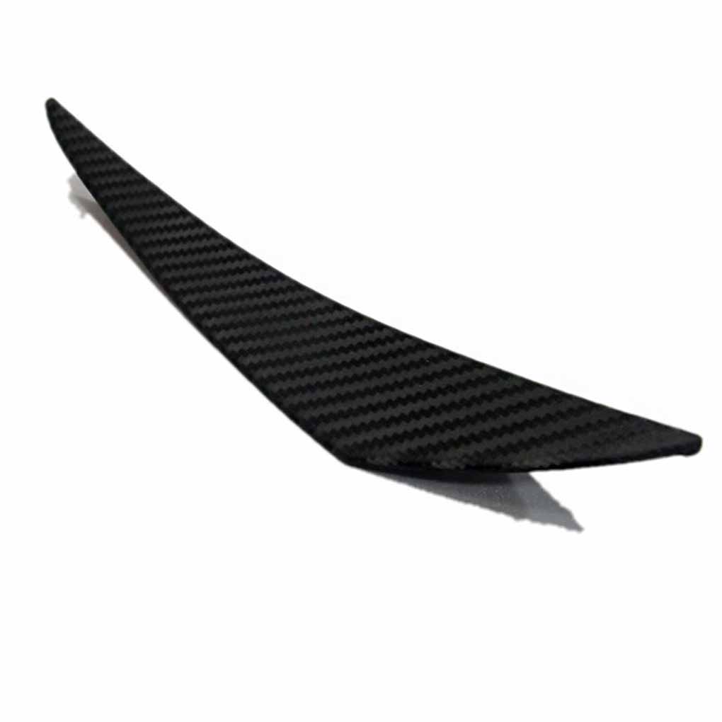 6 Pieces PU Car Front Bumper Lip Decorative Stylish Self-adhesive Carbon Fiber Grain Splitter Part Accessories