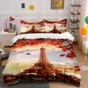 Eiffel Tower with Leaves. Bedding Sets Duvet Cover Sets Duvet Covers Pillowcases(1 * Duvet Cover 2 * Pillowcases Without Duvet Insert)