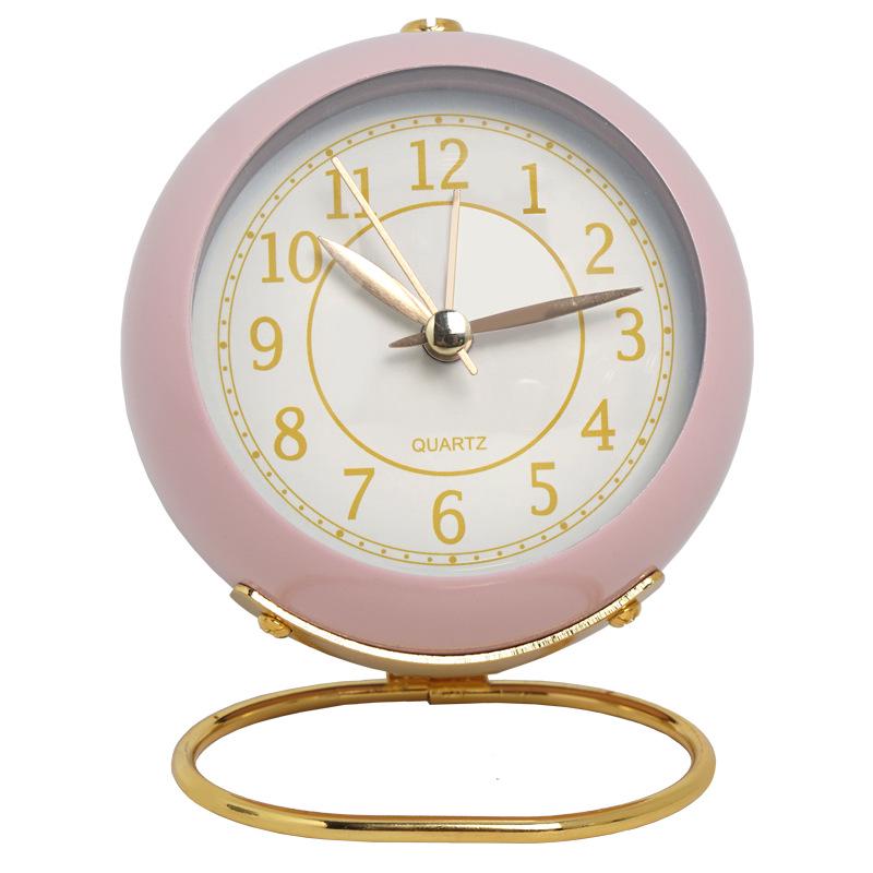 Silent European Quartz Luminous Clock for Kids - Creative Metal Design for Living Room, Bedroom, or Study
