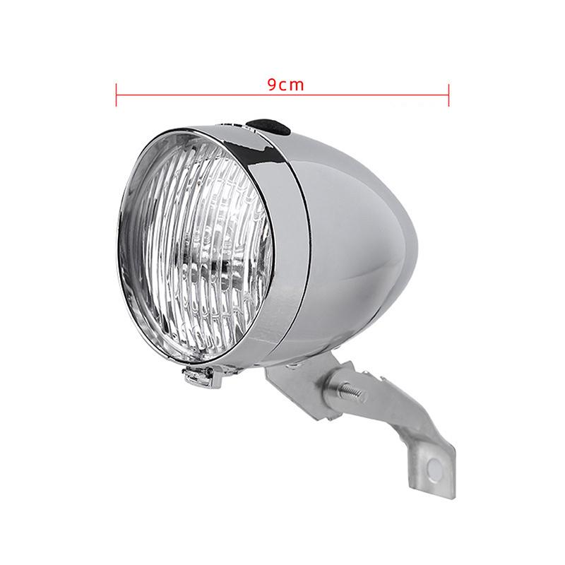 ABS Shell 3 LED Bike Light Bicycle Night Riding Safety Warning Front Lamp Without Battery Classical Retro Bicycle Headlight