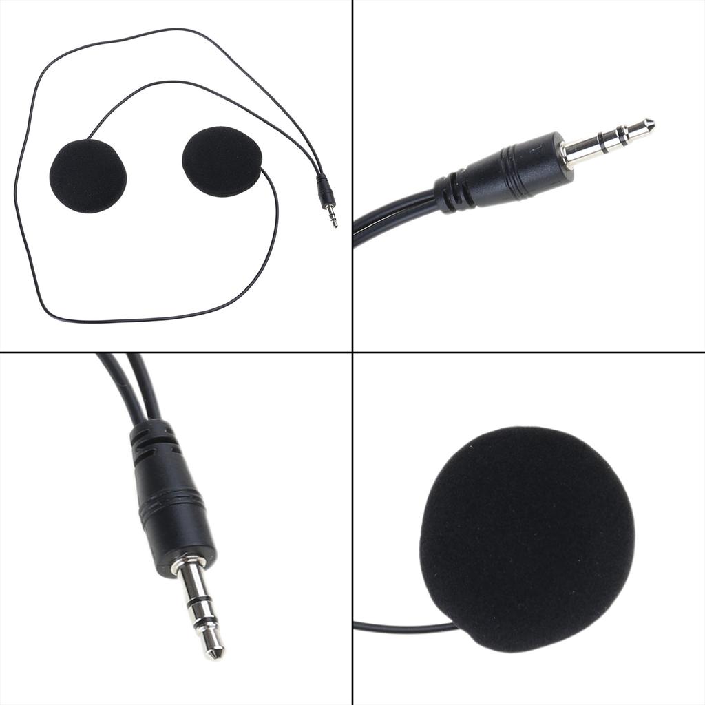 Kvalitní motocyklová sluchátka do přilby s plným pokrytím, dvojitými reproduktory a 3,5mm konektory, HiFi stereo zvuk