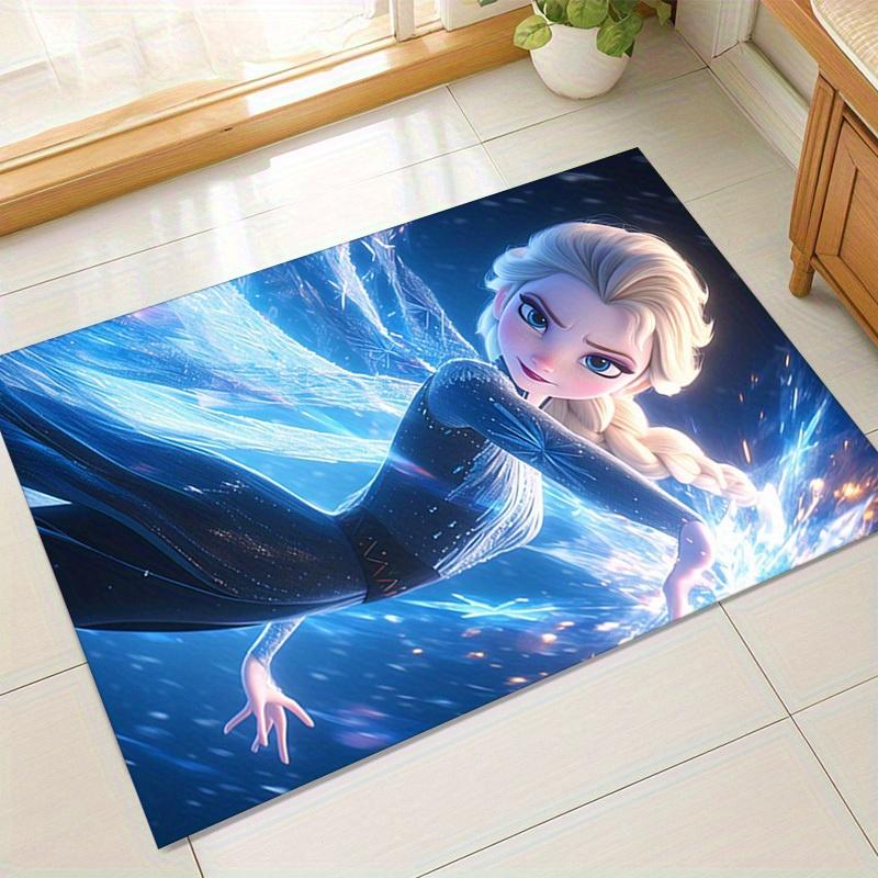 

1pc Elsa Frozen II Magic Ice Snowflake Rug Home Office Outdoor Gift Carpet Matz041424 60cm by 90cm