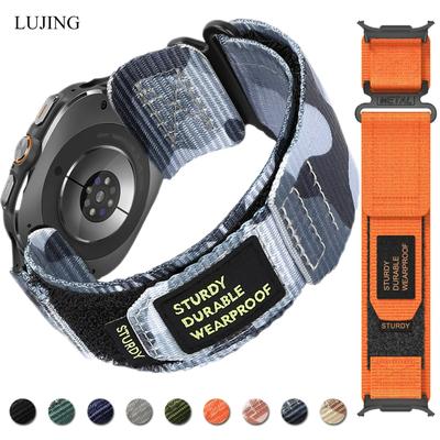 Cinturino in nylon per Samsung Galaxy Watch 7 Ultra 47mm Cinturino Bracciale Sportivo Cinturino Mimetico Per Accessori Samsung Galaxy Ultra
