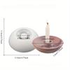 Circular Candle Base Silicone Mold DIY Concrete Candle Holder Mold Gypsum Cement Candle Holder Silicone Resin Mold