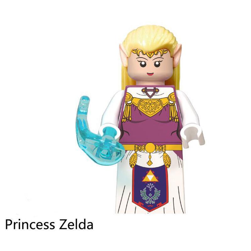 

Игра 4 шт. Legend Of Zelda Линк Принцесса Зельда Приключение Строительные Куклы Блоки Princess